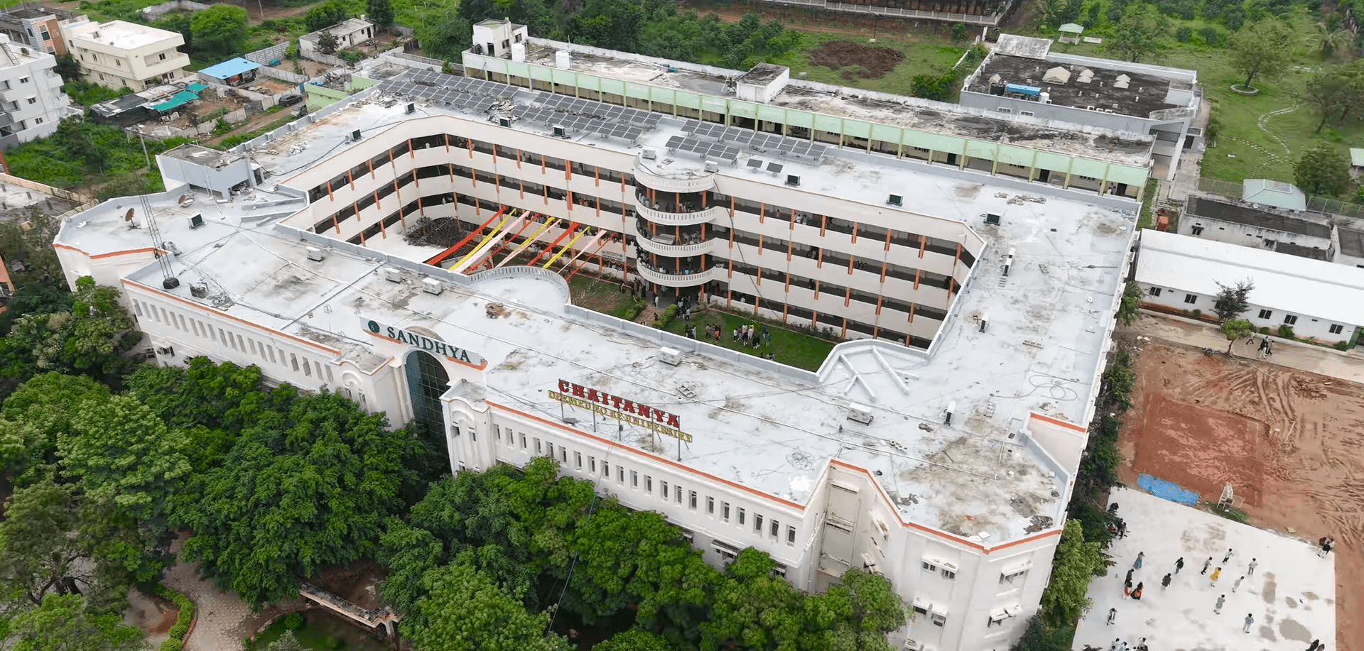 Chaitanya Deemed to be University Campus Aerial View