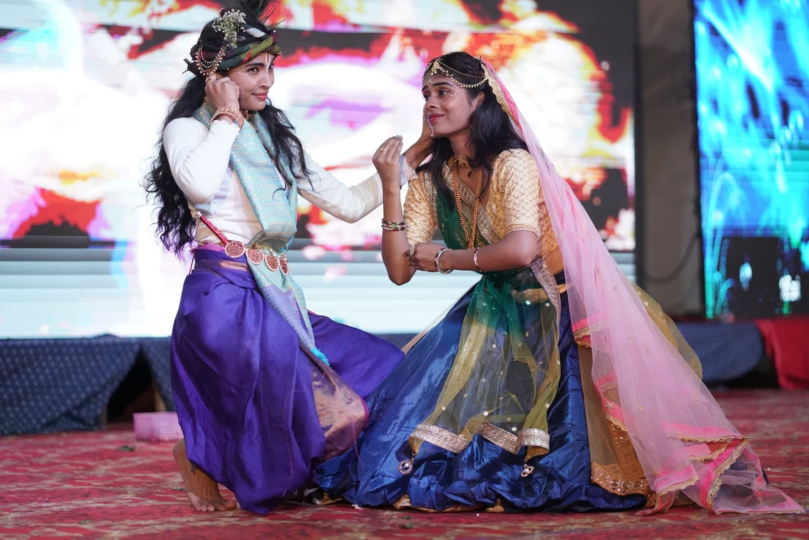 Students celebrating at a cultural festival on campus