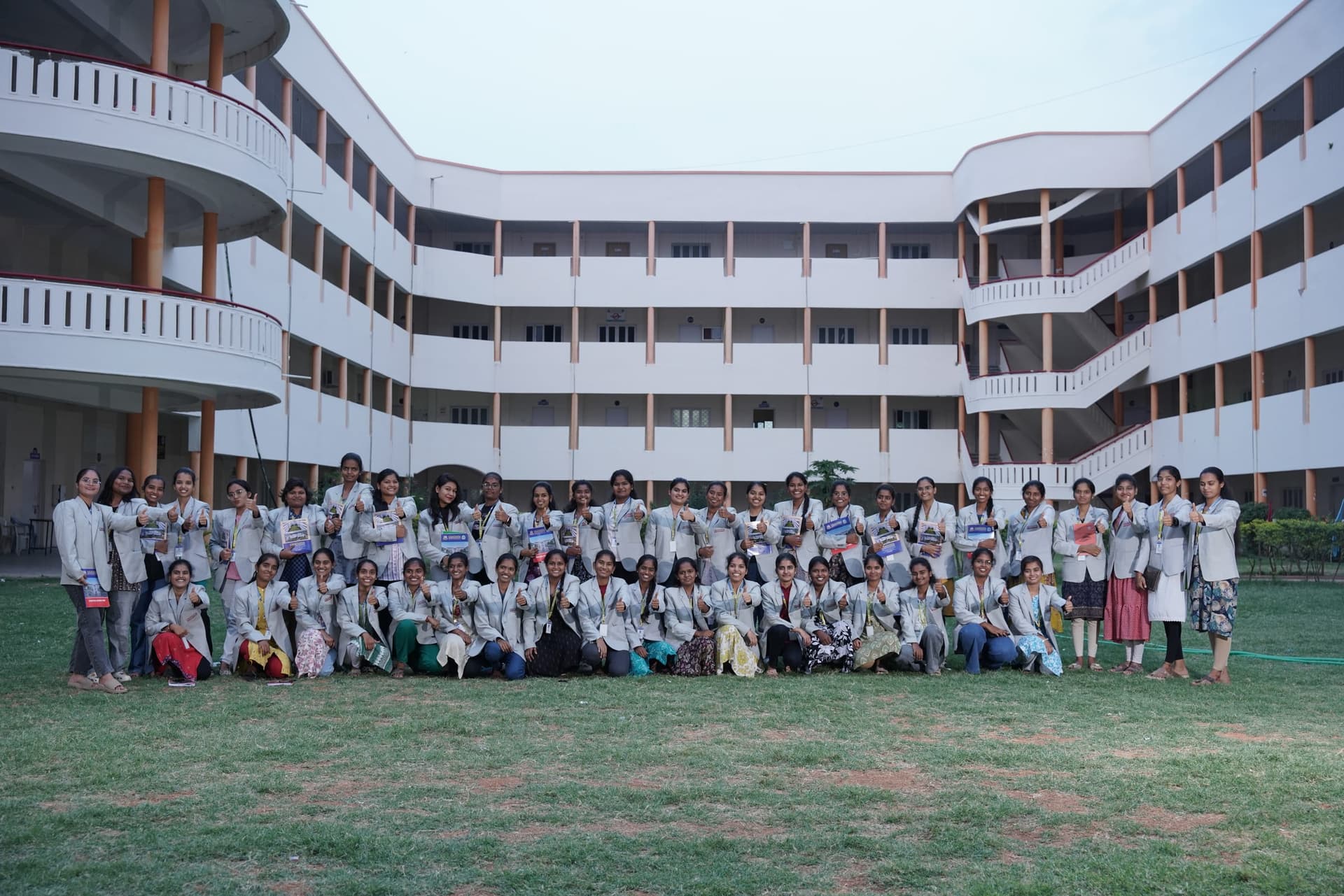 Chaitanya University students at the campus